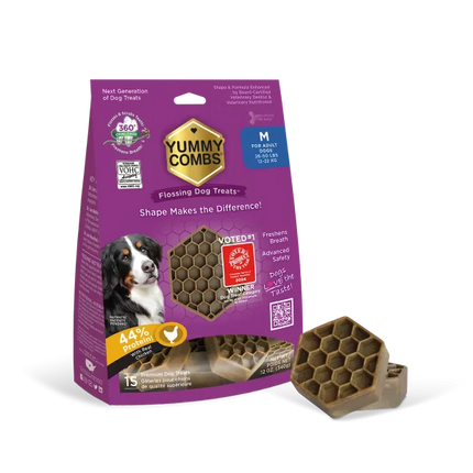 Yummy Combs® Dental Treats for XS-XL Adult Dogs
