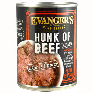 Evanger's Hand Packed Hunk Of Beef Dog Cans