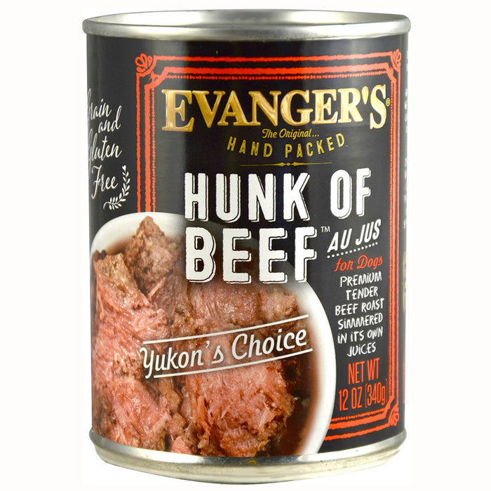 Evanger's Hand Packed Hunk Of Beef Dog Cans