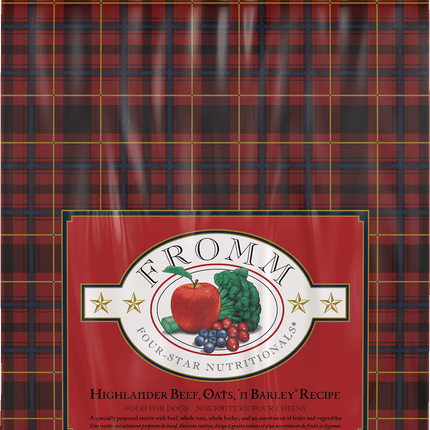 Fromm Four-Star Nutritionals Highlander Beef, Oats, 'n Barley Recipe Food for Dogs – 12 lb bag