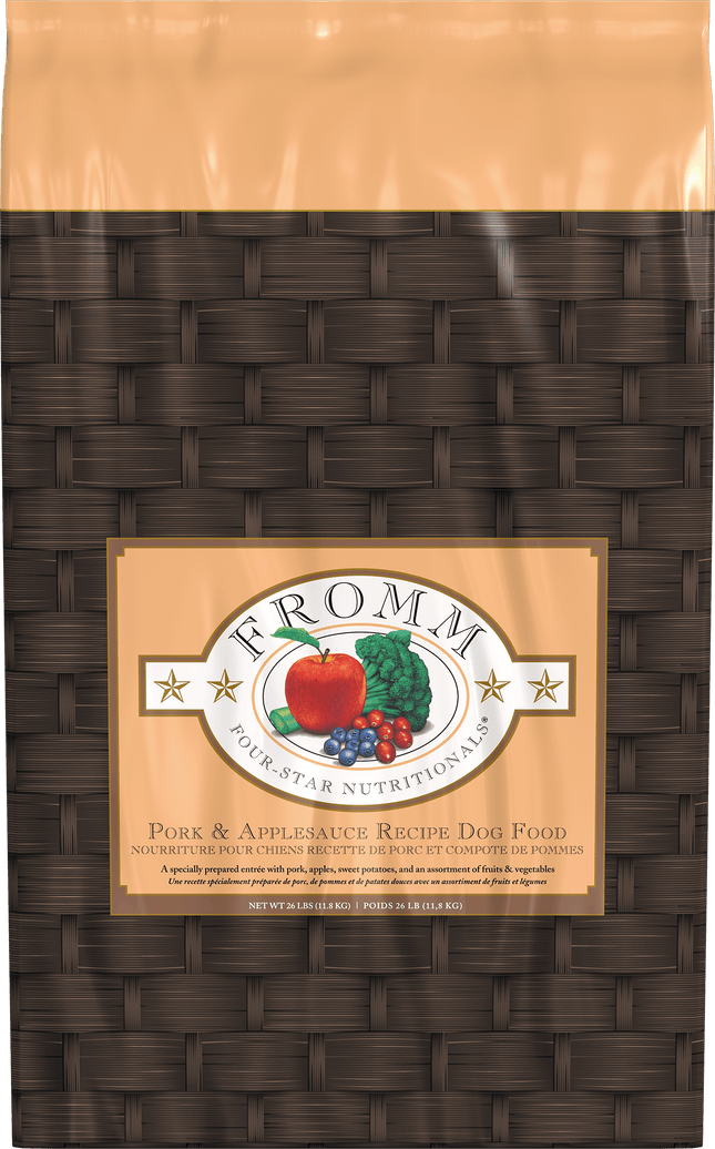 Fromm Four-Star Nutritionals Pork & Applesauce Formula Dog Food – 26 lb bag