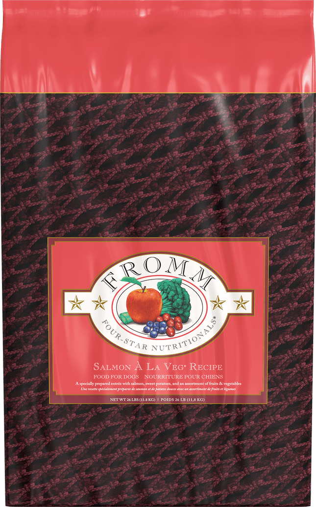 Fromm Four-Star Nutritionals Salmon À La Veg Food for Dogs – 26 lb bag