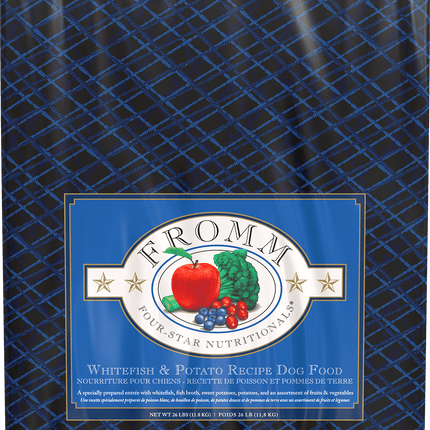 Fromm Four-Star Nutritionals Whitefish & Potato Formula Dog Food – 26 lb bag