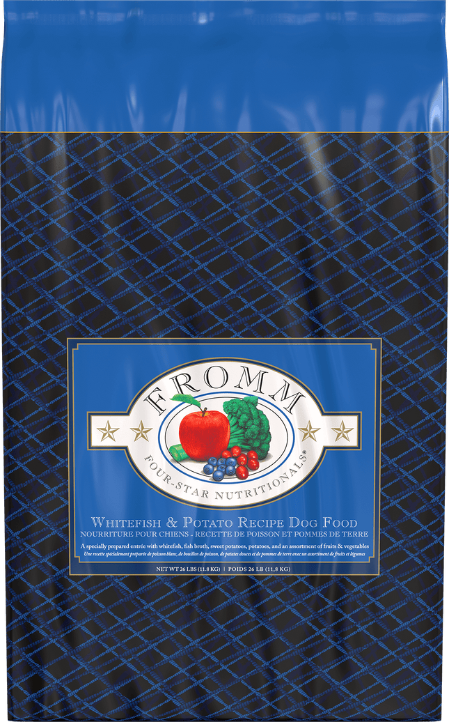 Fromm Four-Star Nutritionals Whitefish & Potato Formula Dog Food – 26 lb bag