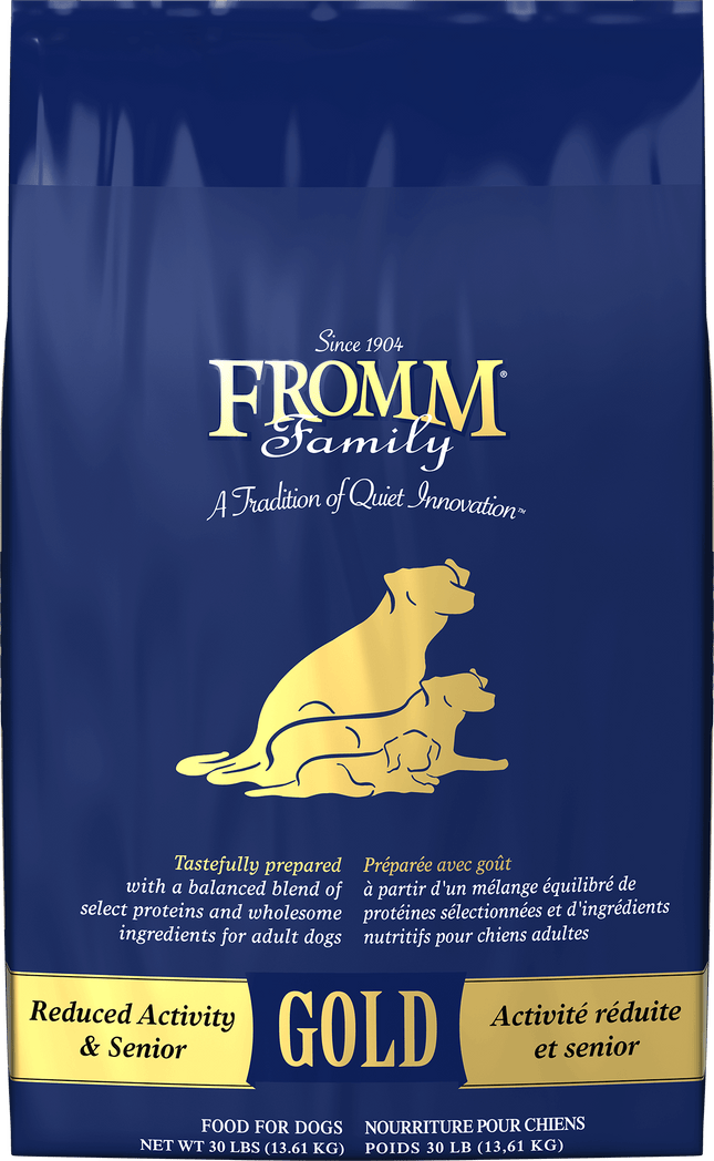 Fromm Family Reduced Activity & Senior Gold Food for Dogs – 30 lb bag