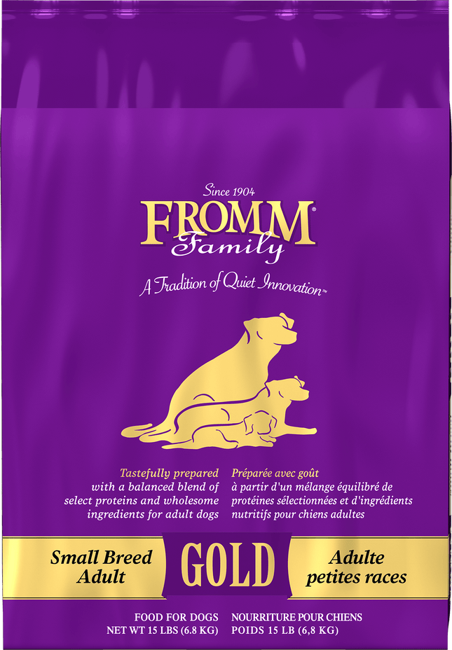 Fromm Family Small Breed Adult Gold Food for Dogs – 15 lb bag