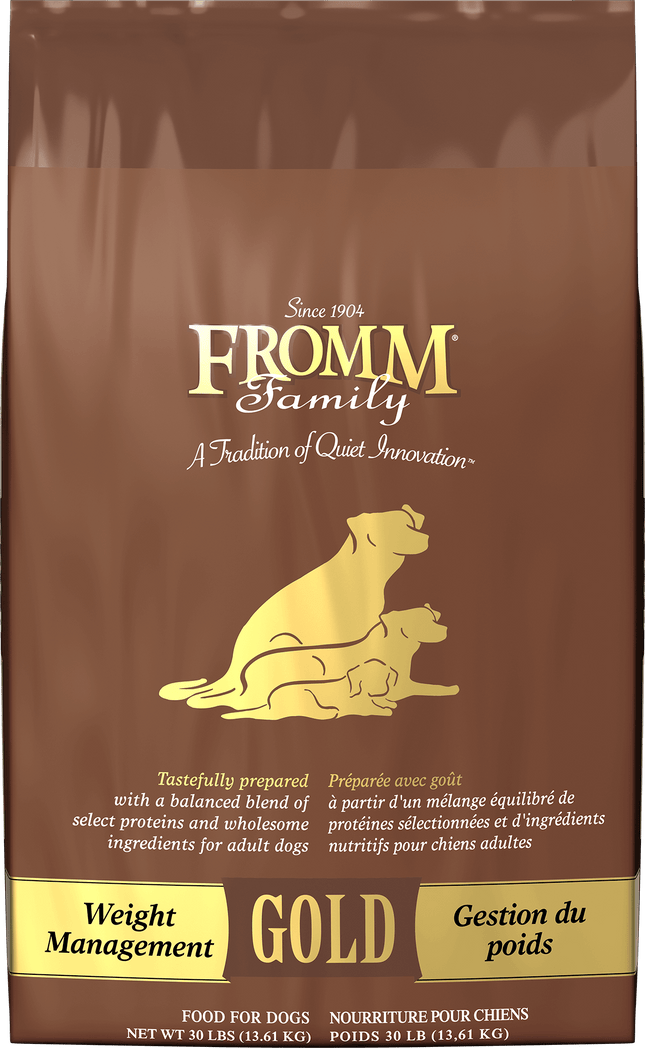 Fromm Family Weight Management Gold Food for Dogs – 30 lb bag
