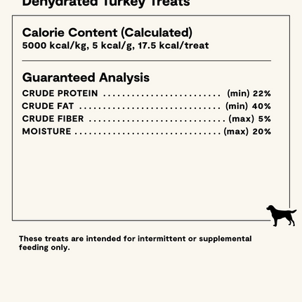 Open Farm Dehydrated Turkey Dog Treats 4.5oz