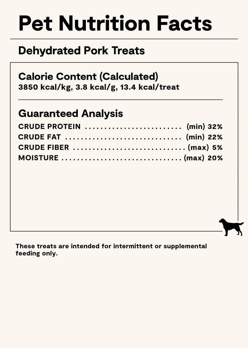 Open Farm Dehydrated Pork Dog Treats