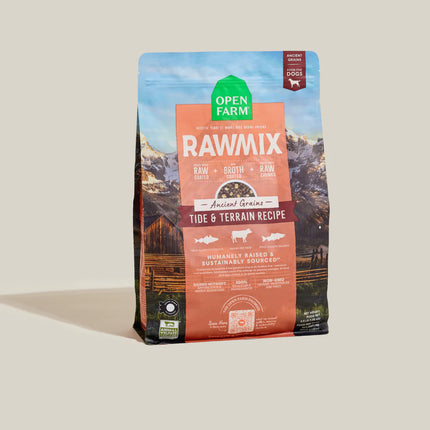 Open Farm RawMix Tide & Terrain Recipe Ancient Grains Dog Food