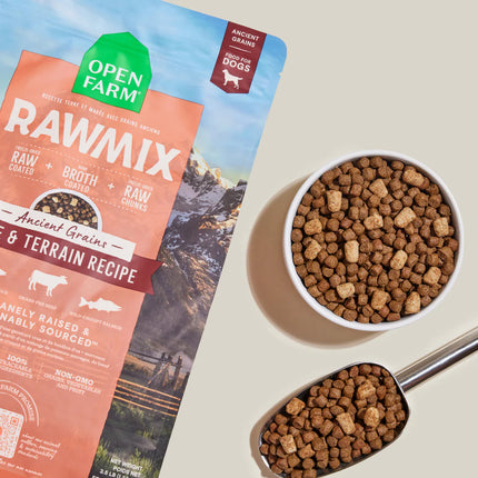 Open Farm RawMix Tide & Terrain Recipe Ancient Grains Dog Food