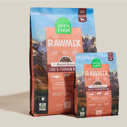 Open Farm RawMix Tide & Terrain Recipe Ancient Grains Dog Food