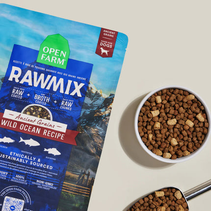 Open Farm RawMix Wild Ocean Recipe Ancient Grains Dog Food
