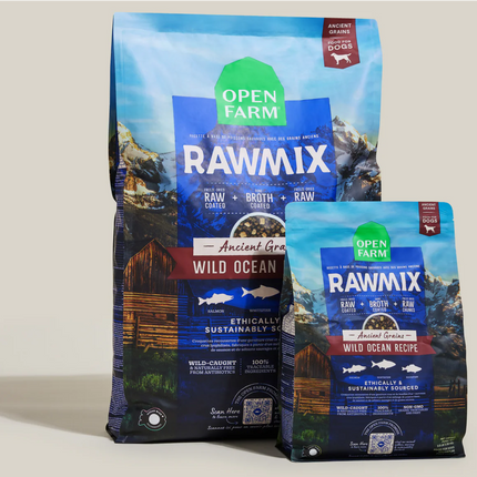 Open Farm RawMix Wild Ocean Recipe Ancient Grains Dog Food