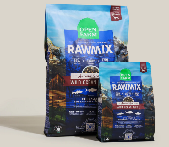 Open Farm RawMix Wild Ocean Recipe Ancient Grains Dog Food