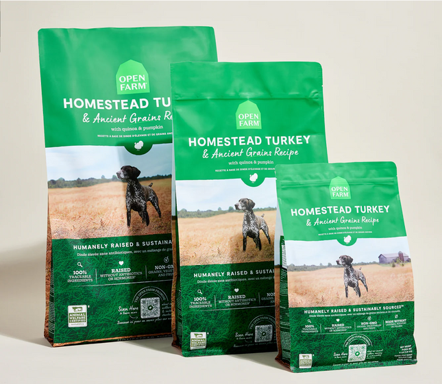 Open Farm Homestead Turkey & Ancient Grains Recipe Dog Food