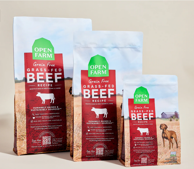 Open Farm Grain-Free Grass Fed Beef Recipe Dog Food