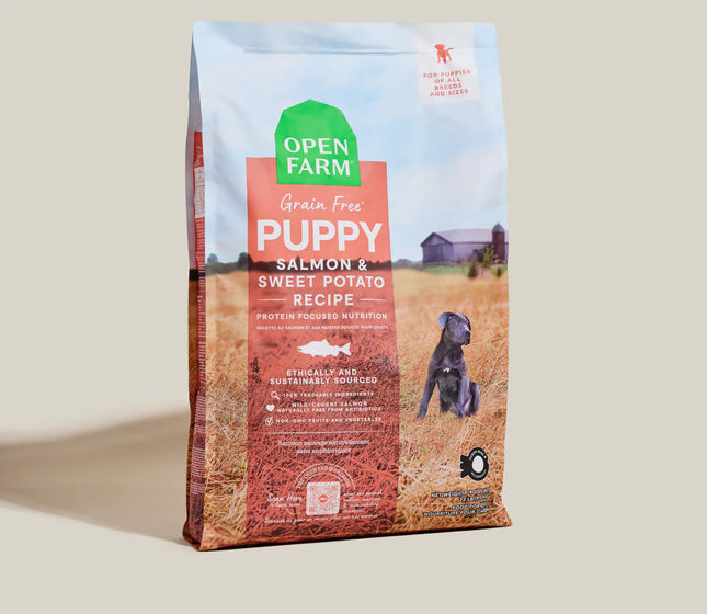 Open Farm Grain-Free Puppy Salmon & Sweet Potato Recipe Dog Food