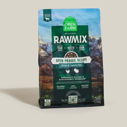 Open Farm RawMix Open Prairie Recipe Grain & Legume Free Dog Food