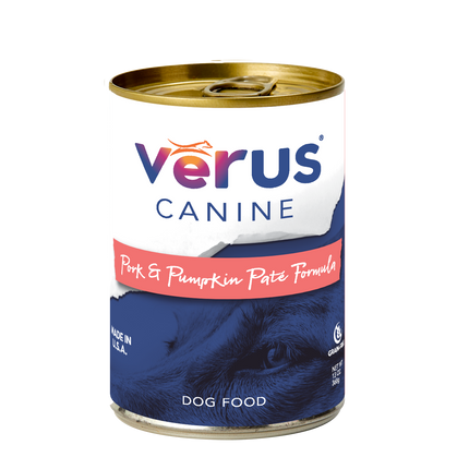 Verus Canine Grain Free Pork & Pumpkin Pate Formula Cans