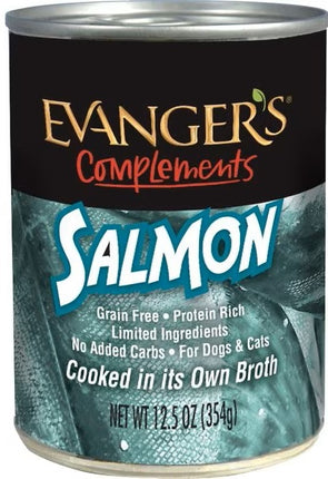 EVANGER'S COMPLEMENTS GRAIN FREE SALMON CANNED DOG & CATS