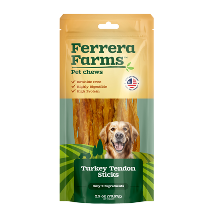 Ferrera Farms Turkey Tendon Sticks 2.5 oz