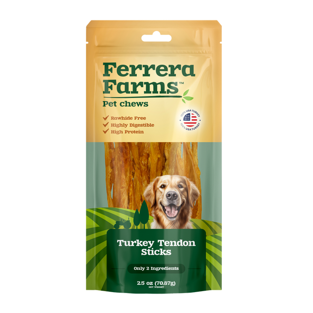 Ferrera Farms Turkey Tendon Sticks 2.5 oz