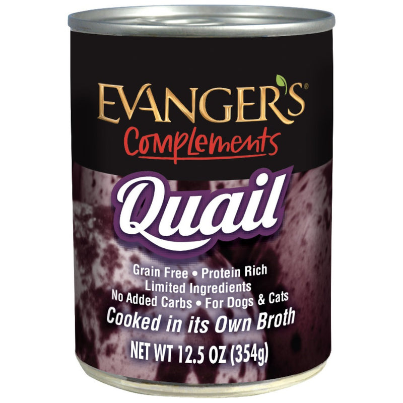 EVANGER'S COMPLEMENTS GRAIN FREE QUAIL CANNED DOG & CATS