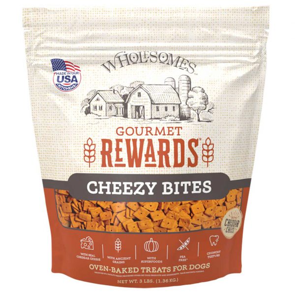 Wholesomes Gourmet Rewards Cheesy Bites Dog Treats