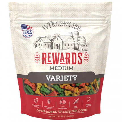 Wholesomes Variety Biscuit Grain Free Dog Treats
