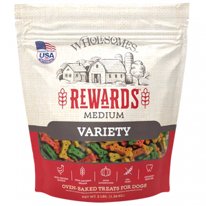 Wholesomes Rewards Medium Variety Biscuit Dog Treats 3 lb