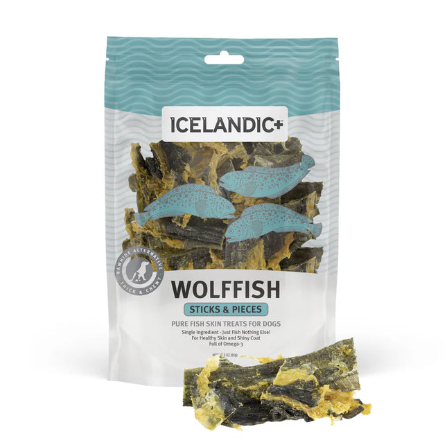 Icelandic+ Wolffish Sticks and Pieces Dog Treats
