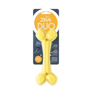 Zeus Duo Bone Yellow 7" Coconut Dog Toy