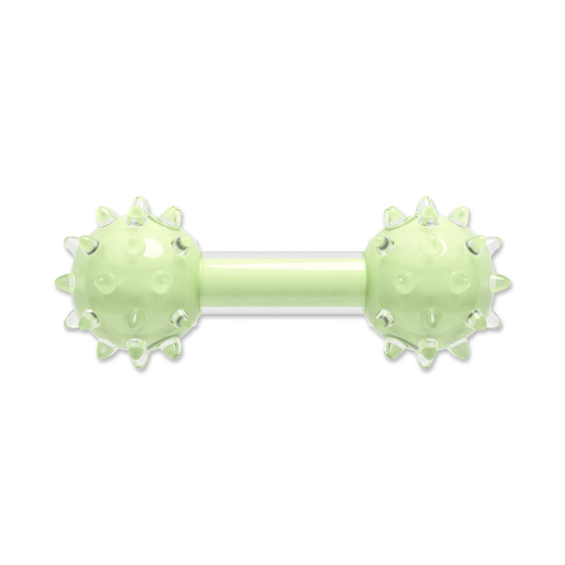 Zeus Duo Spike Dumbbell Green 7" Mint Dog Toy