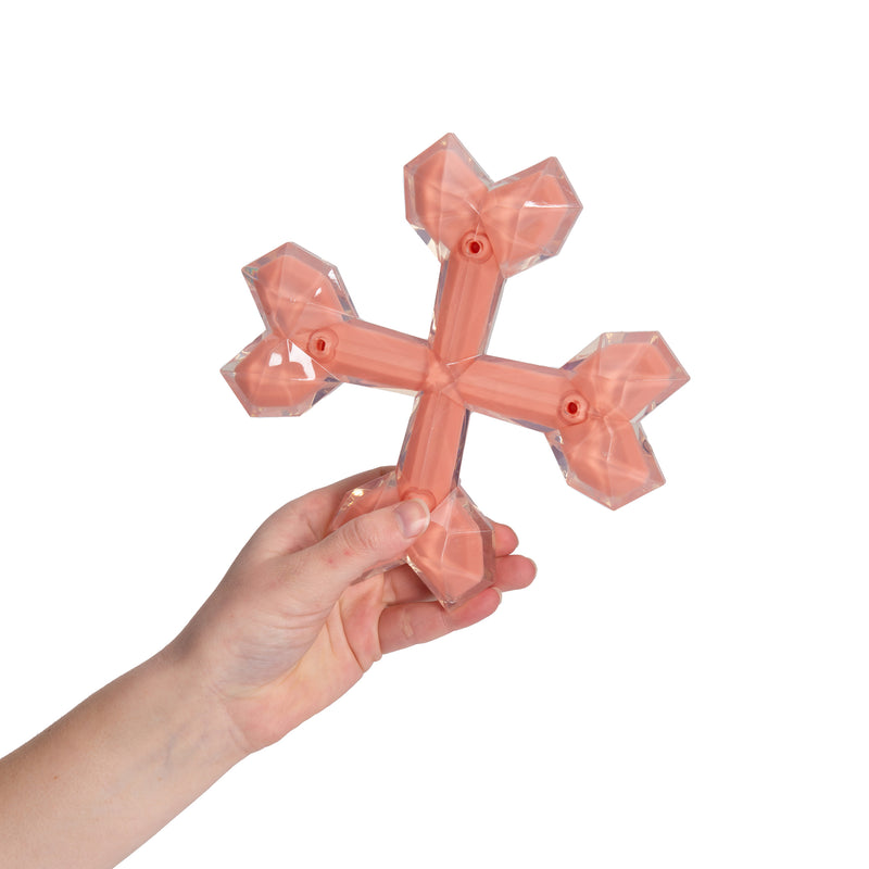 Zeus Duo Cross Bones Coral 6" Chicken Dog Toy