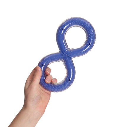 Zeus Duo Figure-8 Tug Purple 8" Bacon Dog Toy
