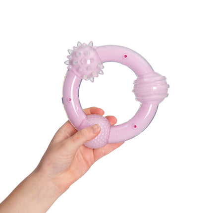 Zeus Duo Tri-Ring Lilac 6" Coconut Dog Toy