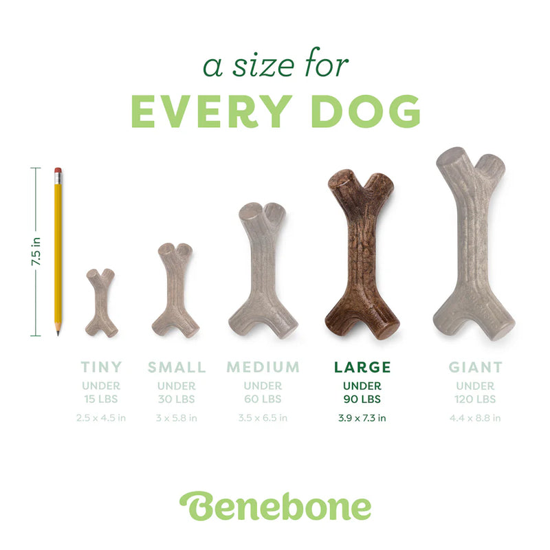 Benebone Bacon Stick Durable Dog Toy