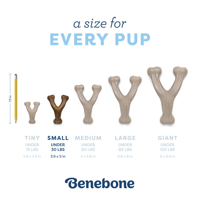 Benebone Wishbone Puppy Bacon Flavor Dog Toy