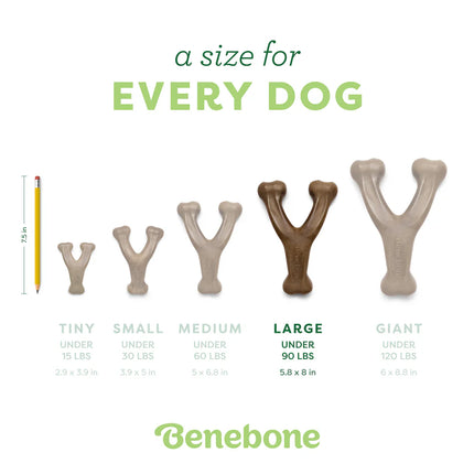 Benebone Wishbone Bacon Flavor Dog Toy