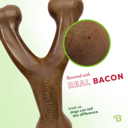 Benebone Wishbone Bacon Flavor Dog Toy
