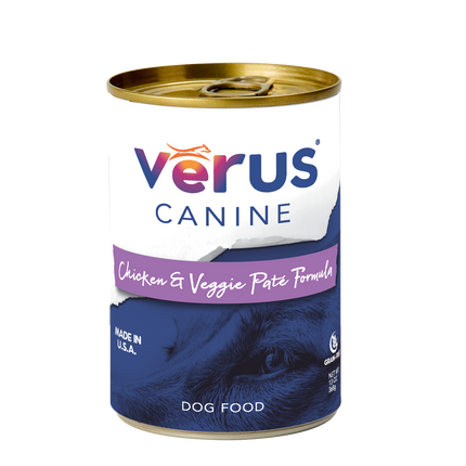Verus Canine Grain Free Chicken & Veggie Pate Formula Cans