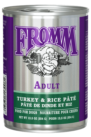 Fromm Classic Turkey & Rice Pate dog cans