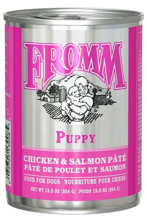 Fromm Classic Puppy Chicken & Salmon Pate dog cans