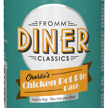 Fromm Diner Classics Charlie's Chicken Pot Pie Pate Dog Cans