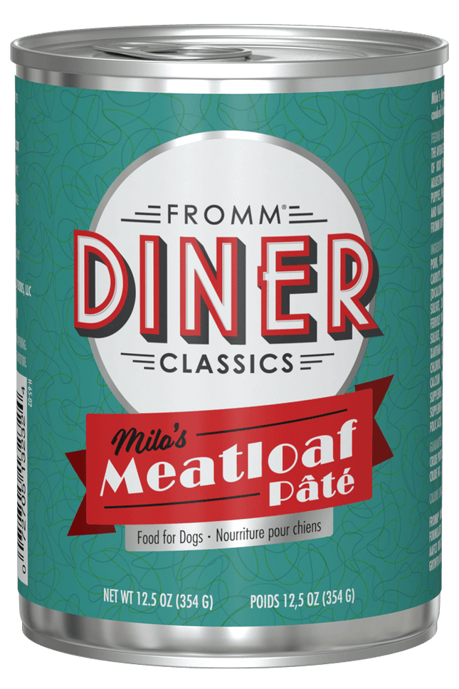 Fromm Diner Classics Milos Meatloaf Pate Dog Cans