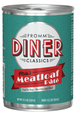 Fromm Diner Classics Milos Meatloaf Pate Dog Cans