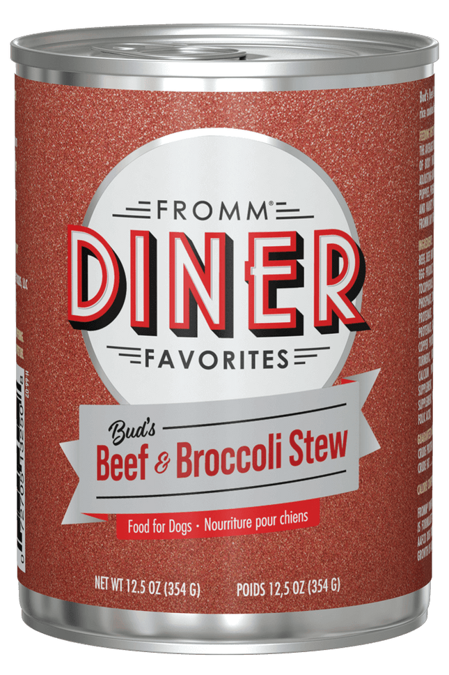 Fromm Diner Favorites Bud's Beef & Broccoli Stew Dog Cans