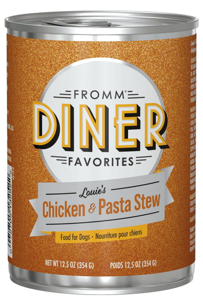 Fromm Diner Favorites Louie's Chicken & Pasta Stew Dog Cans
