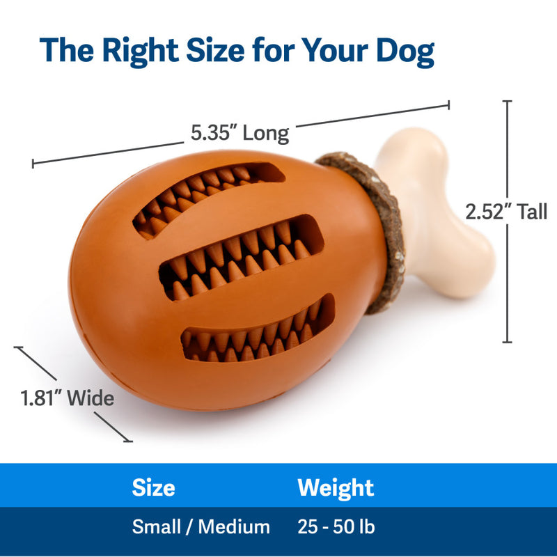PetSafe Busy Buddy Chompin' Chicken Treat Holding Dog Toy